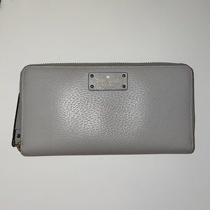Kate spade light gray wallet